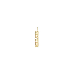 14k Itty Bitty SISTER Charm Pendant