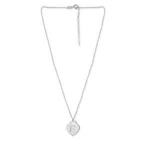 925 Sterling Silver Rhodium Plated And 4 Clover Pendant With Chain For Women