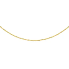 9K Yellow Gold 22 Diamond Cut Box Chain 45cm