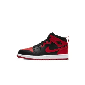 Air Jordan 1 Pre-School Mid 'Banned' Shoes