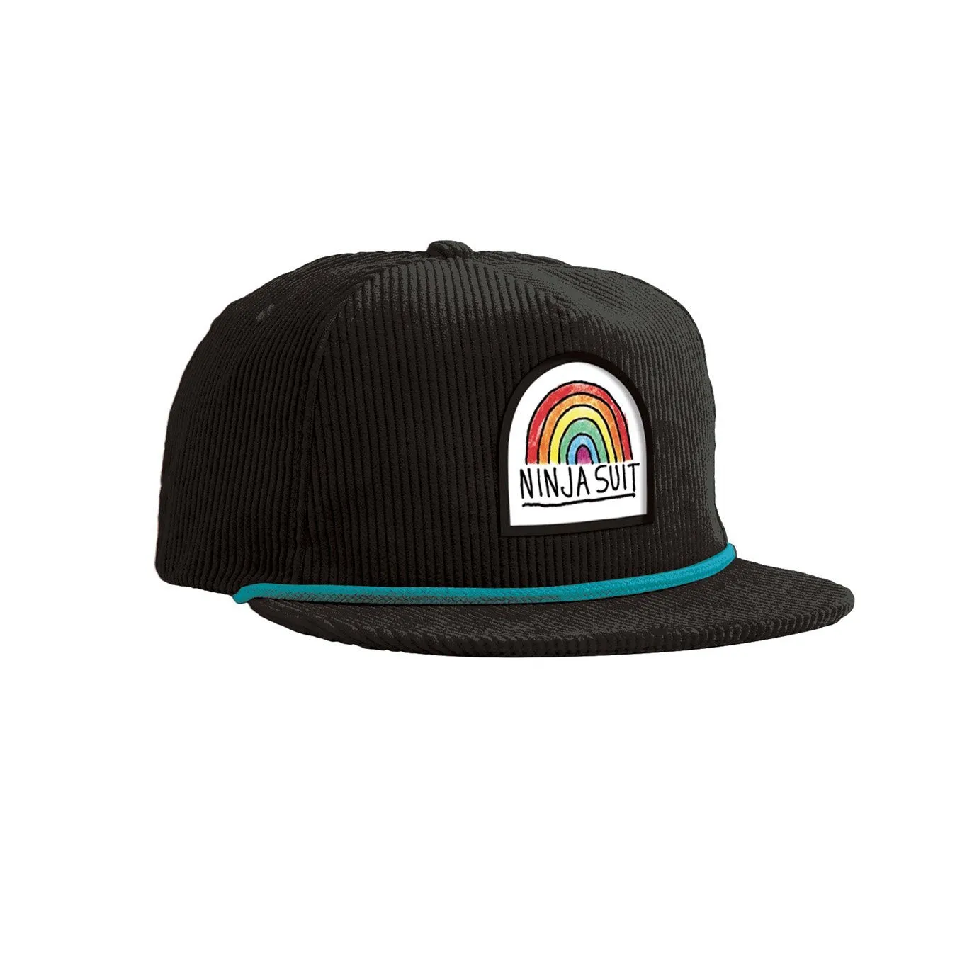 Airblaster Ninja Rainbow Corduroy Snapback - Chinchilla