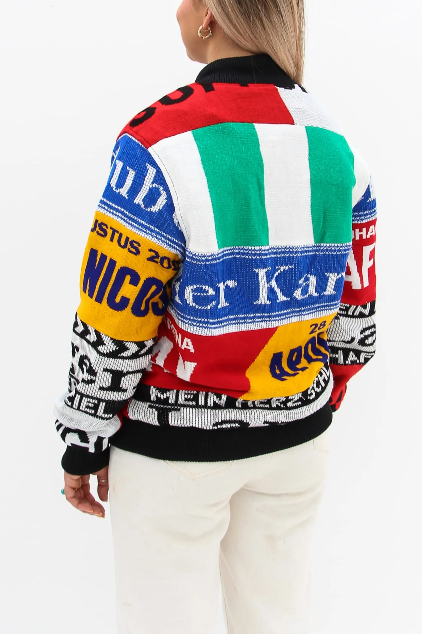 AM Re-Worked Football Scarf Jacket #24