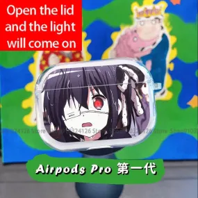 Anime Takanashi Rikka Phone Case For Airpods Pro 3 2 1 Pro Transparent Cartoon Earphone Case Soft Cute Airpod Cover