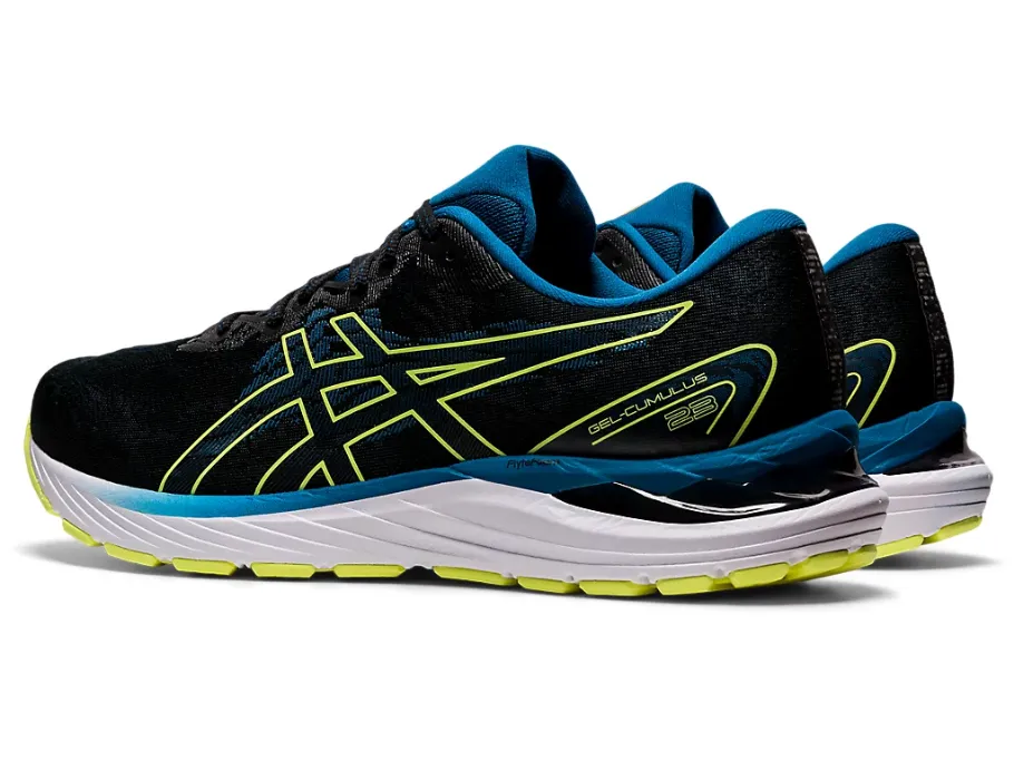 Asics men's running shoe Gel Cumulus 23 1011B012 016 black-glow yellow