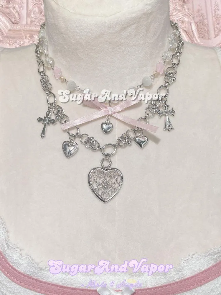 Astrid Cute Baroque Heart Necklace