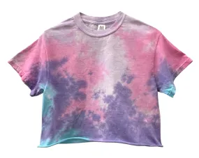 Aurora Speckled Tie-Dye Unisex Cropped Tee