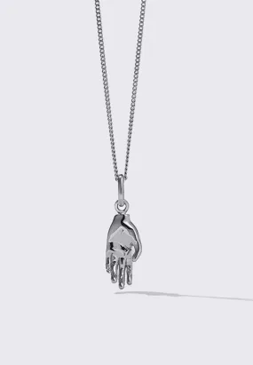 Babelogue Hand Charm Necklace - Silver