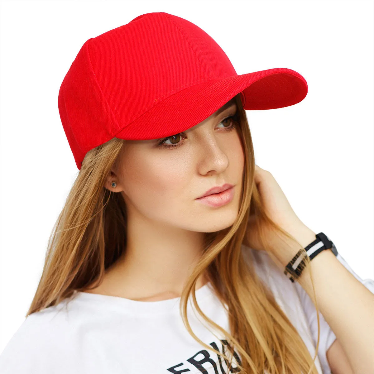 Bad Hair Days Baseball Cap - Red