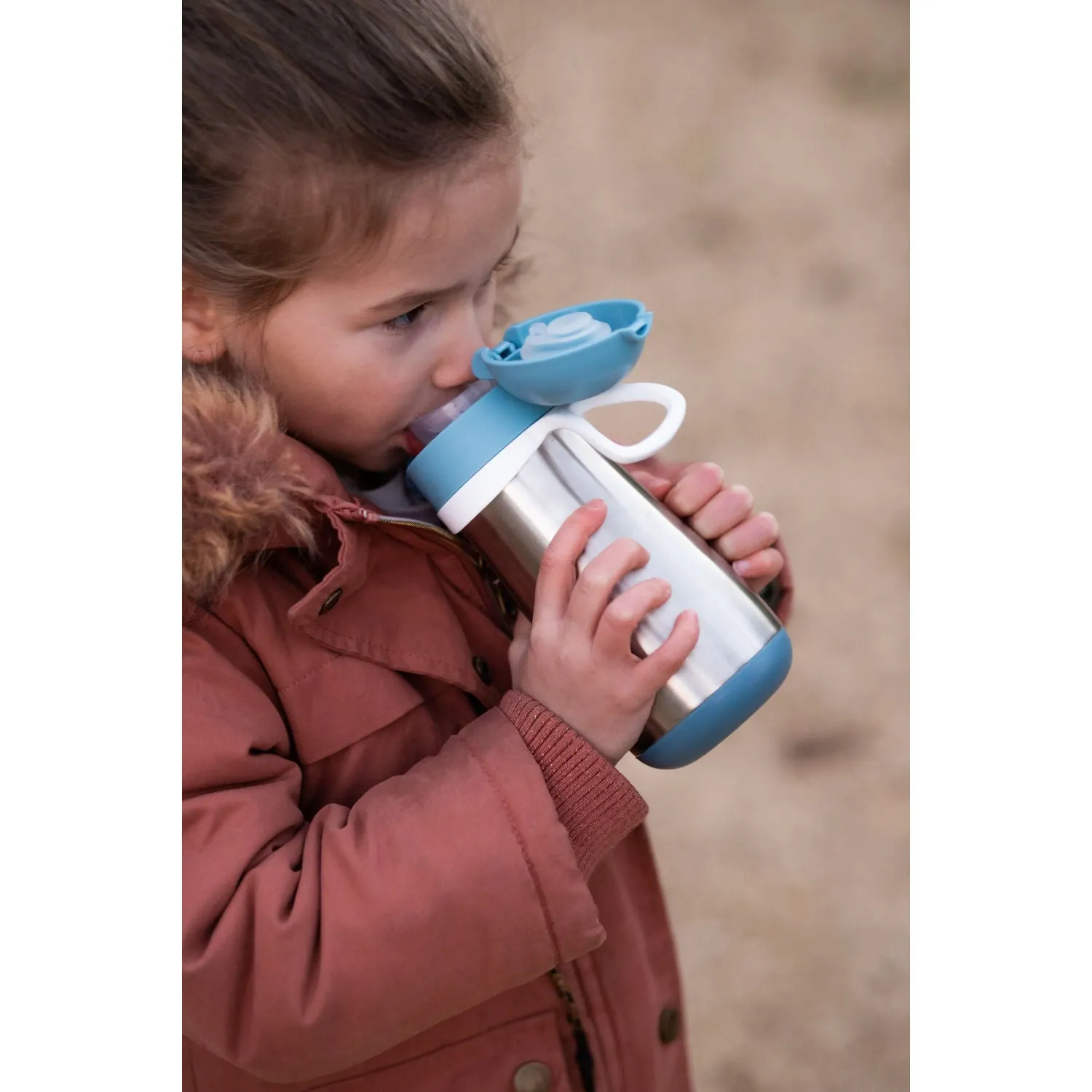 Beaba Stainless Steel Spout Cup - Blue