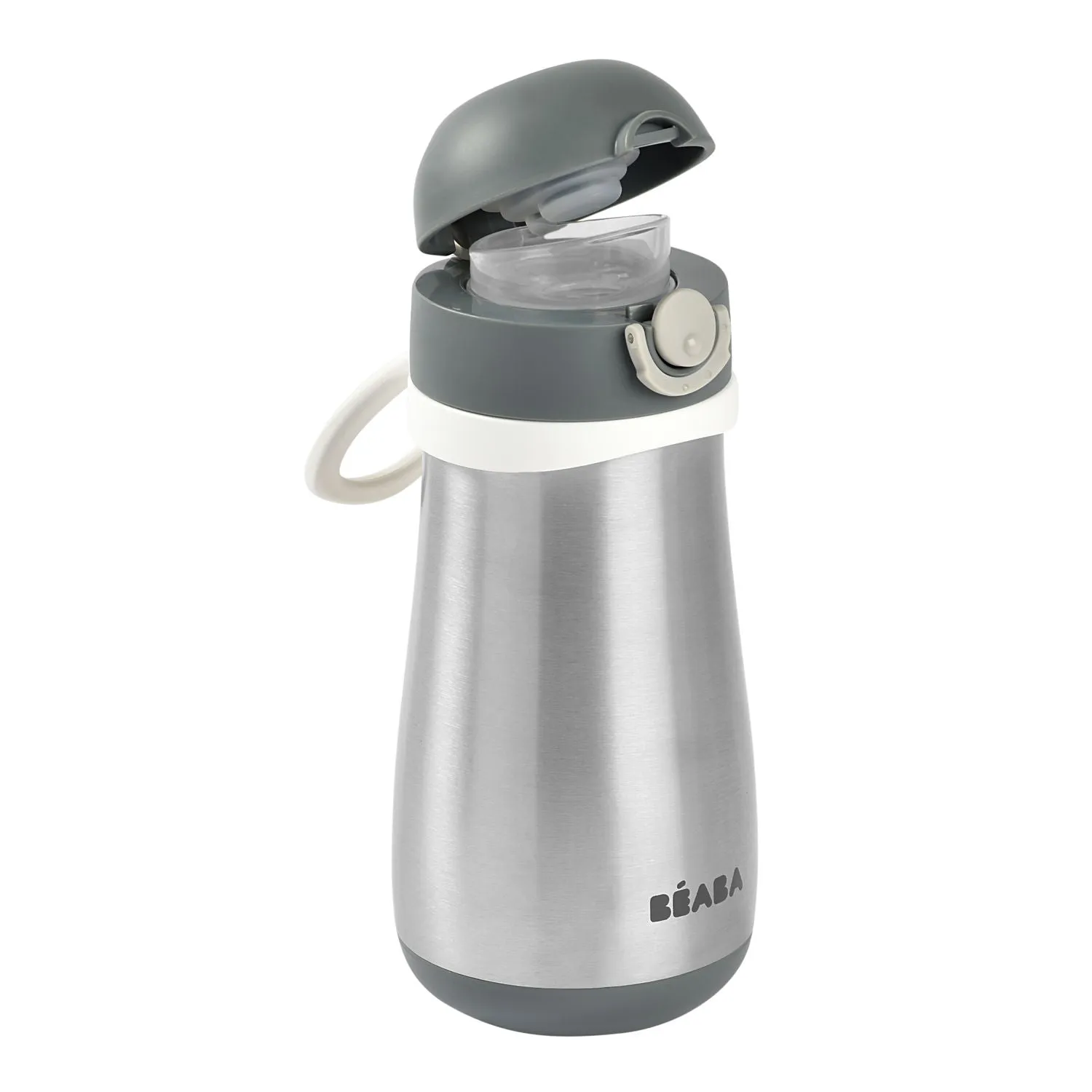 Beaba Stainless Steel Spout Cup - Grey