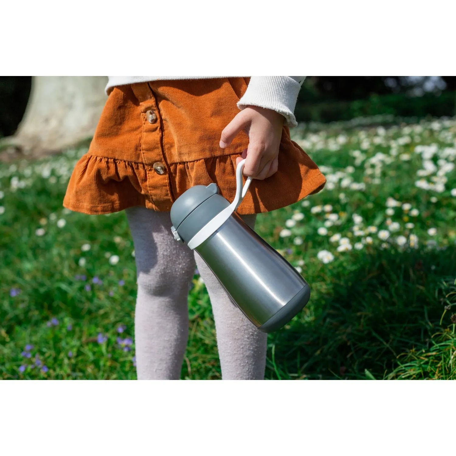 Beaba Stainless Steel Spout Cup - Grey