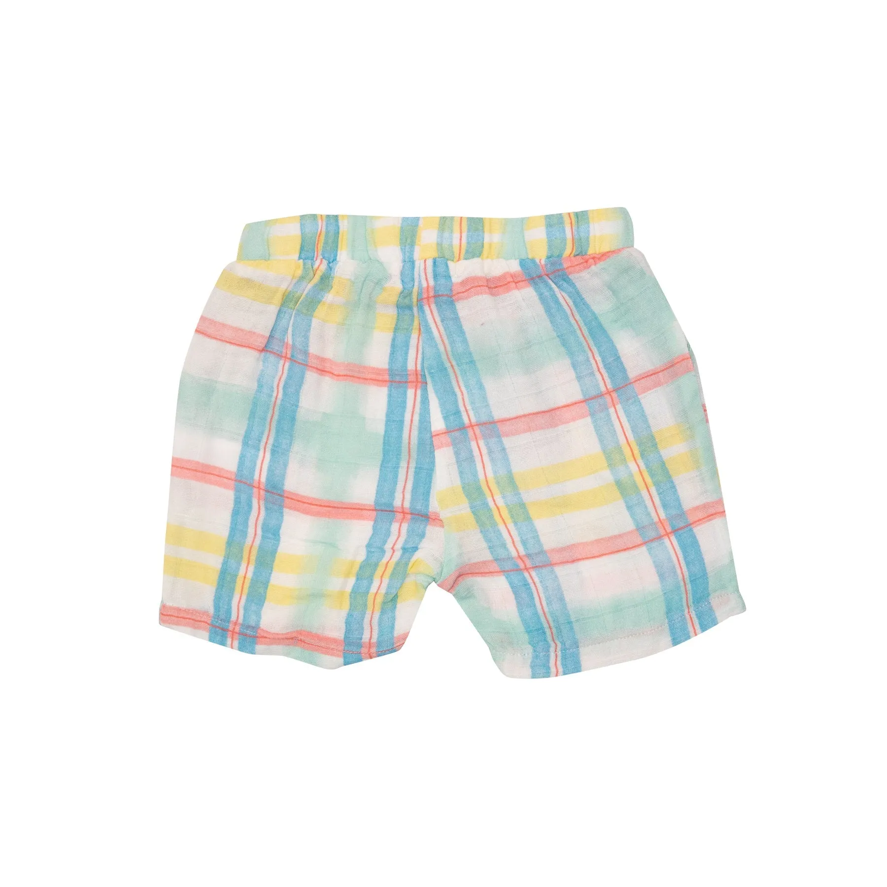 Beach Plaid Muslin Shorts