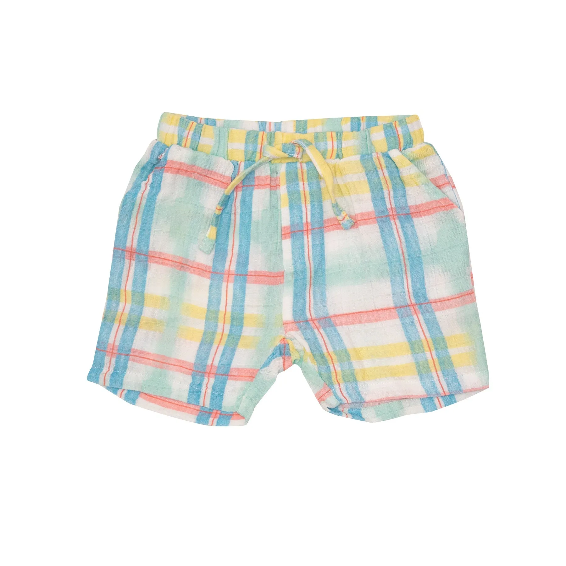 Beach Plaid Muslin Shorts