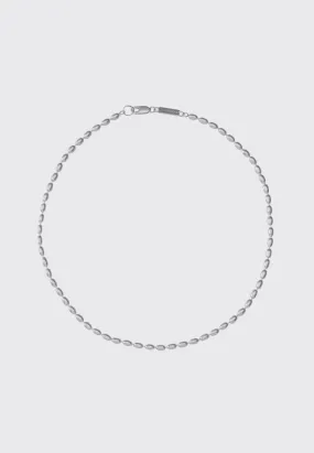 Bead Oval Chain Necklace