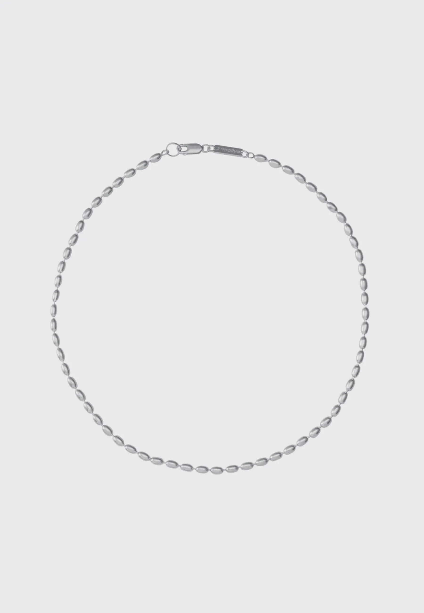 Bead Oval Chain Necklace