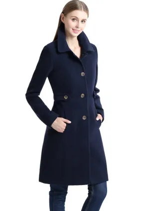 BGSD Women Heather Wool Walking Coat