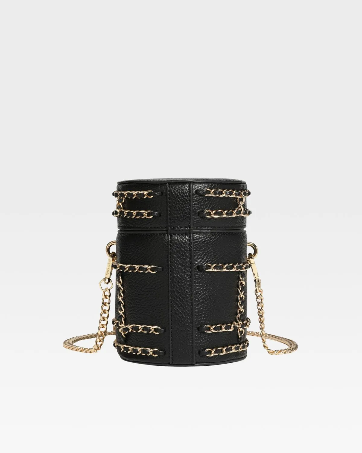 Black Evening Mini Barrel Bag