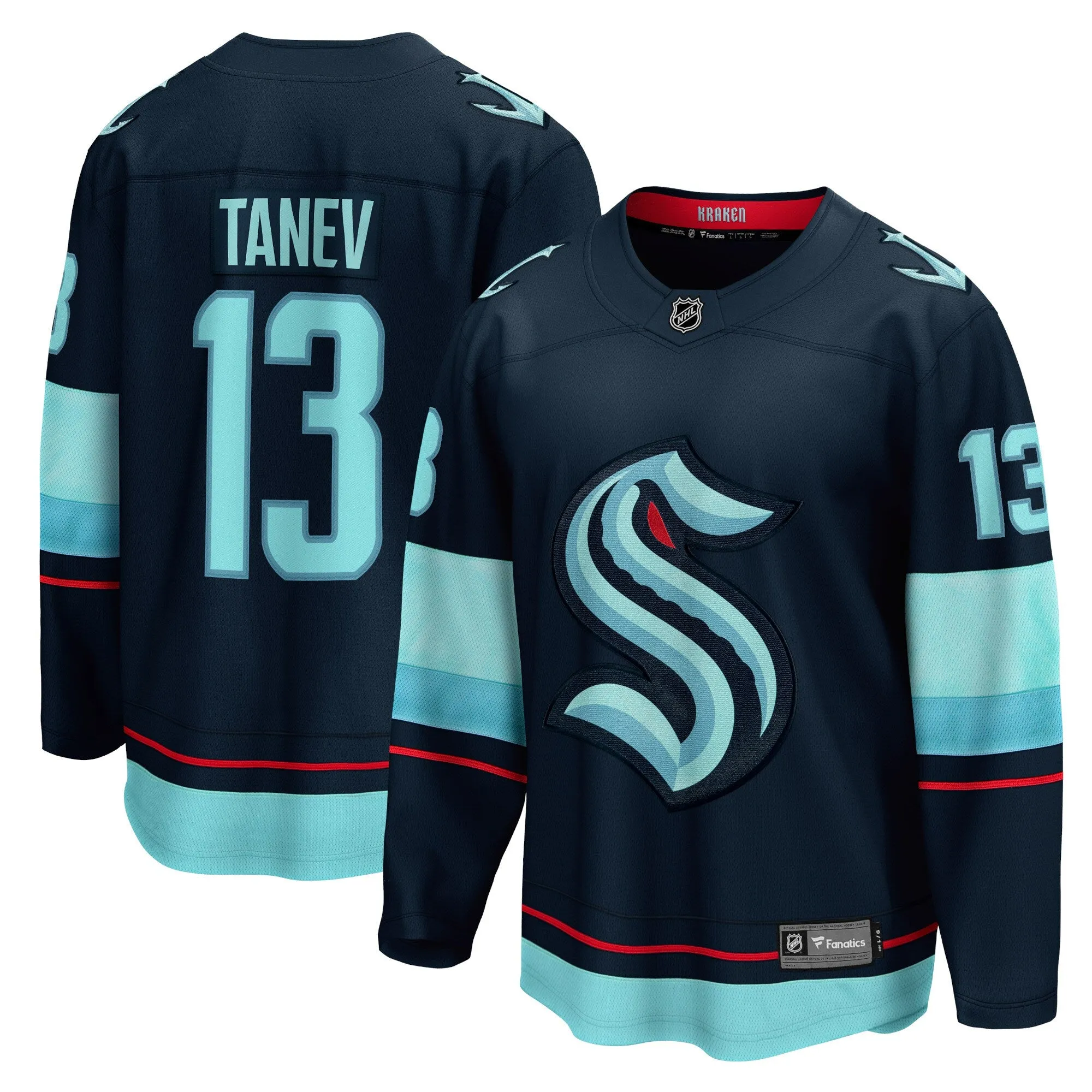 Brandon Tanev Seattle Kraken Fanatics Branded Home Breakaway Player Jersey - Navy