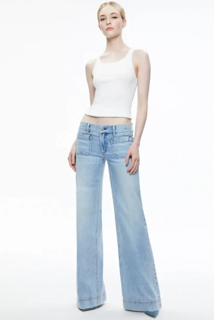 Brian Patch Pocket Wide leg Jean