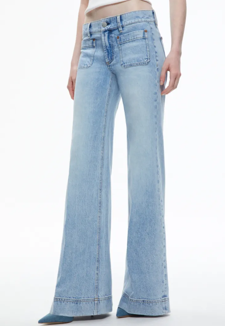 Brian Patch Pocket Wide leg Jean