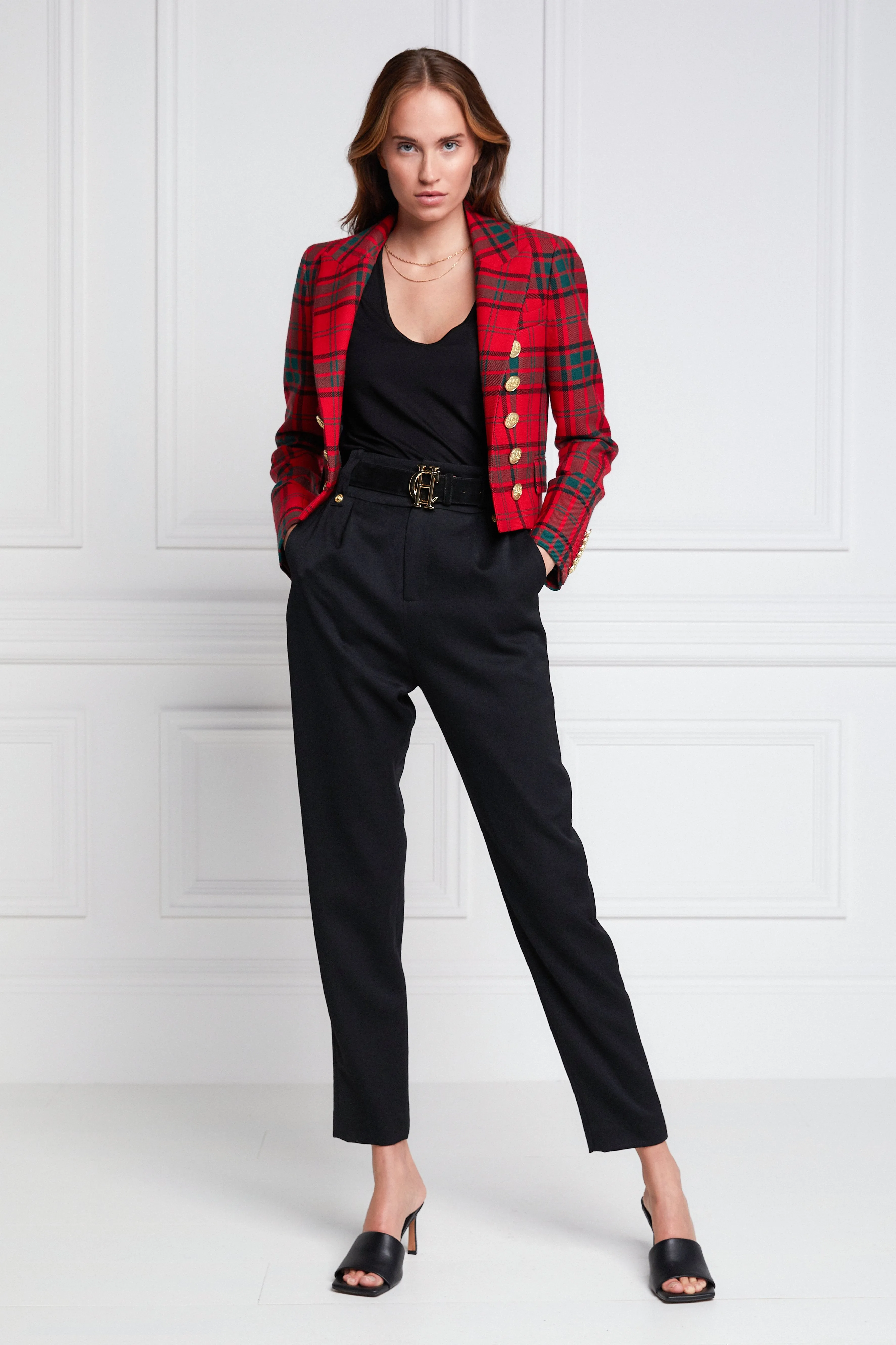 Brompton Jacket (Red Tartan)