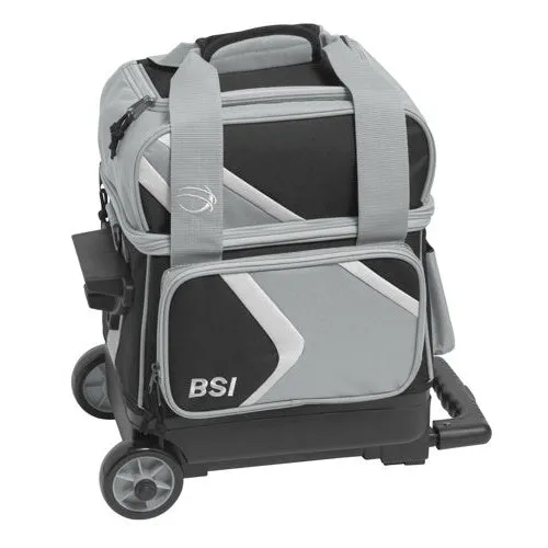 BSI Dash Single Roller Bowling Bag Black Gray