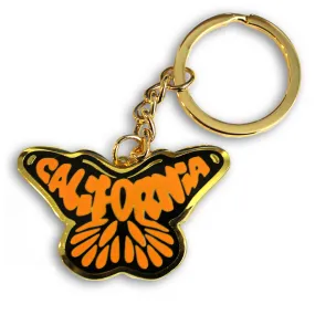 California Monarch Butterfly Keychain