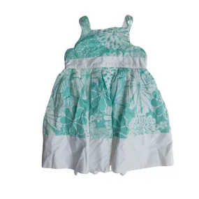 Carter's Turquoise and White Printed Dress (18 Months) | Brand New |