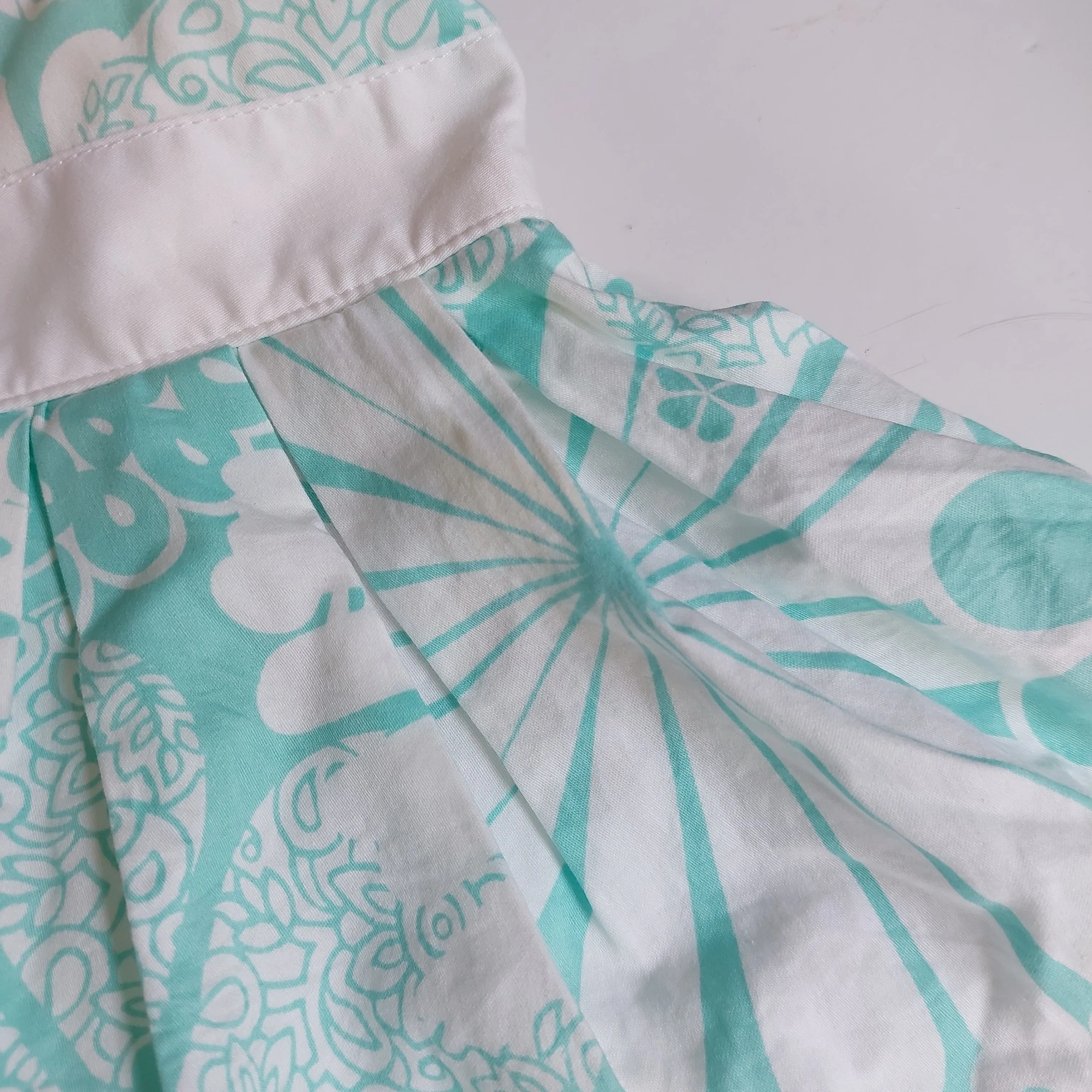 Carter's Turquoise and White Printed Dress (18 Months) | Brand New |