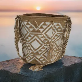 Christina Large Handmade Crochet Wayuu Mochila Bag