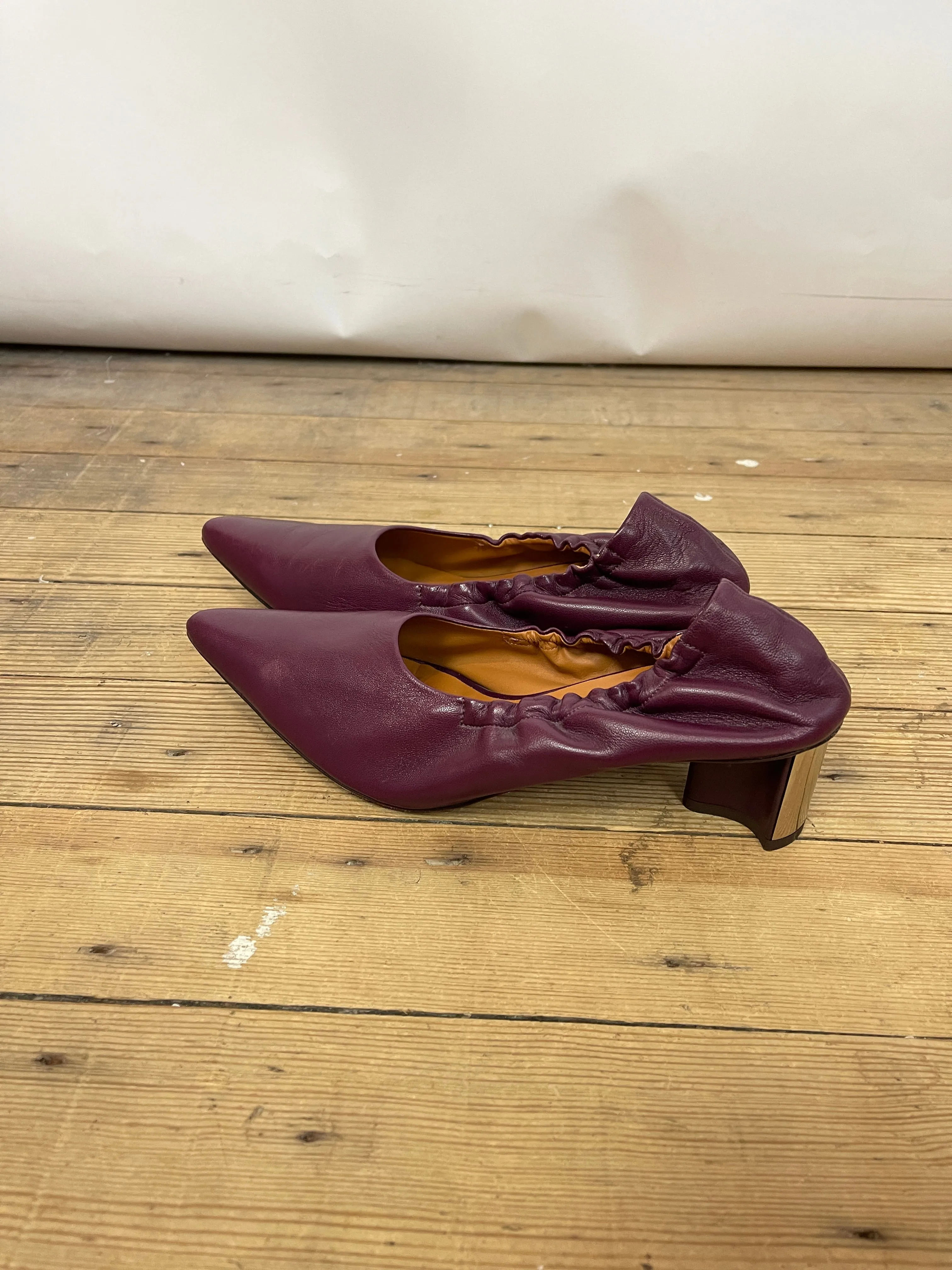 Clergerie Purple Heel (39.5)