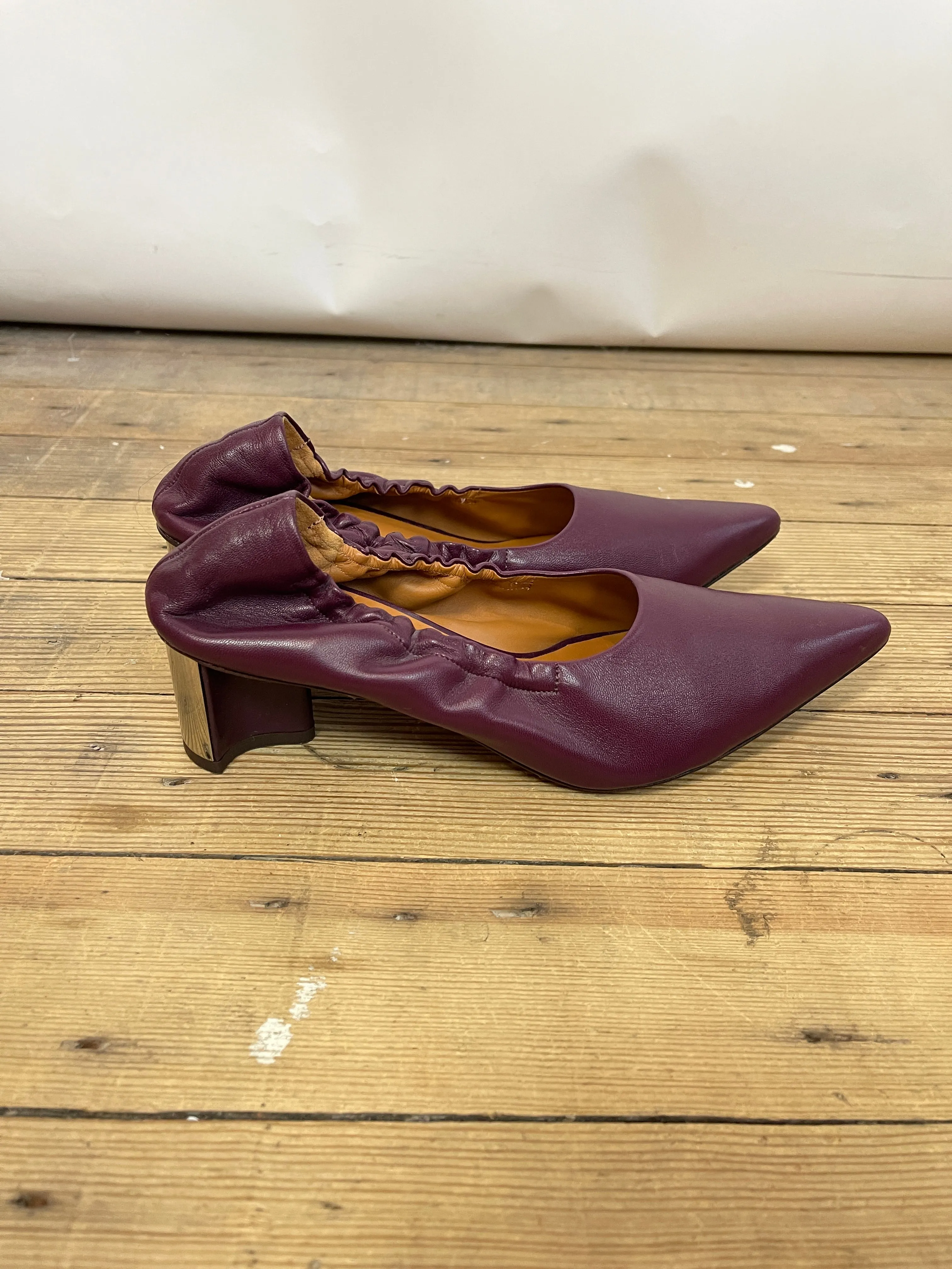 Clergerie Purple Heel (39.5)