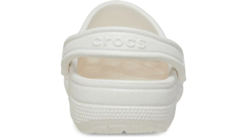 Crocs Classic Glitter Clog White