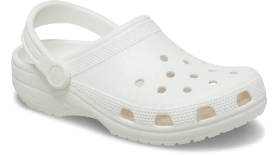 Crocs Classic Glitter Clog White