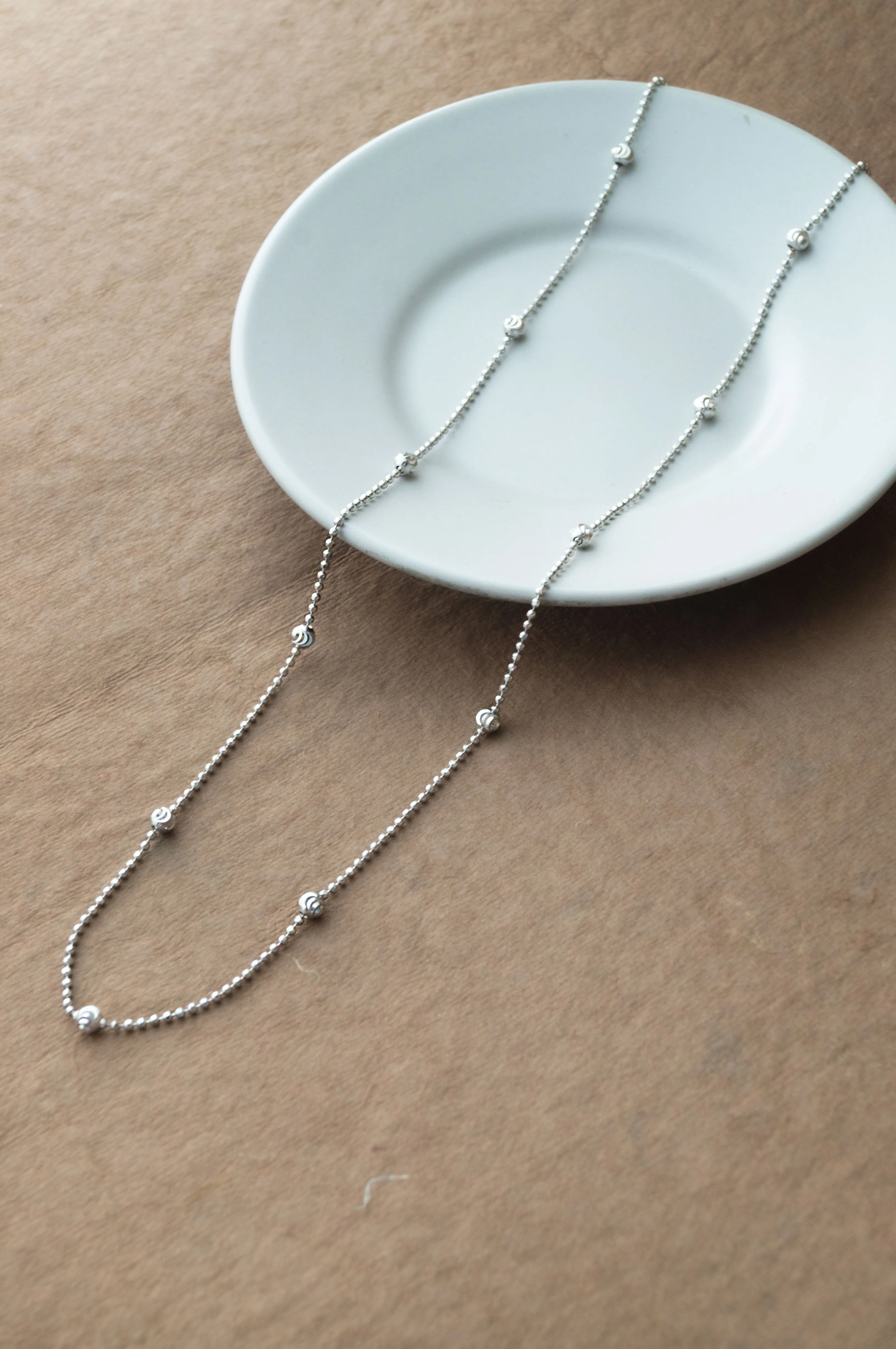 Cutting Edge Tiny Balls Sterling Silver Chain