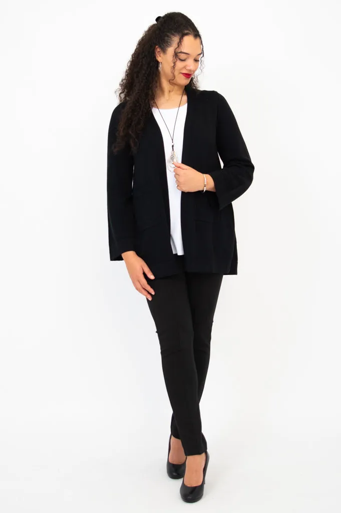 Dallas Cardigan, Black, Cotton