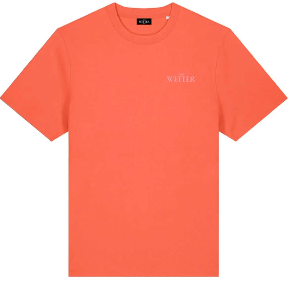 Das Wetter-Shirt »Es kann nur besser werden« (Orange/ Rosa)