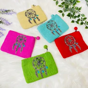 Dream Catchers Designed Felt Pouch