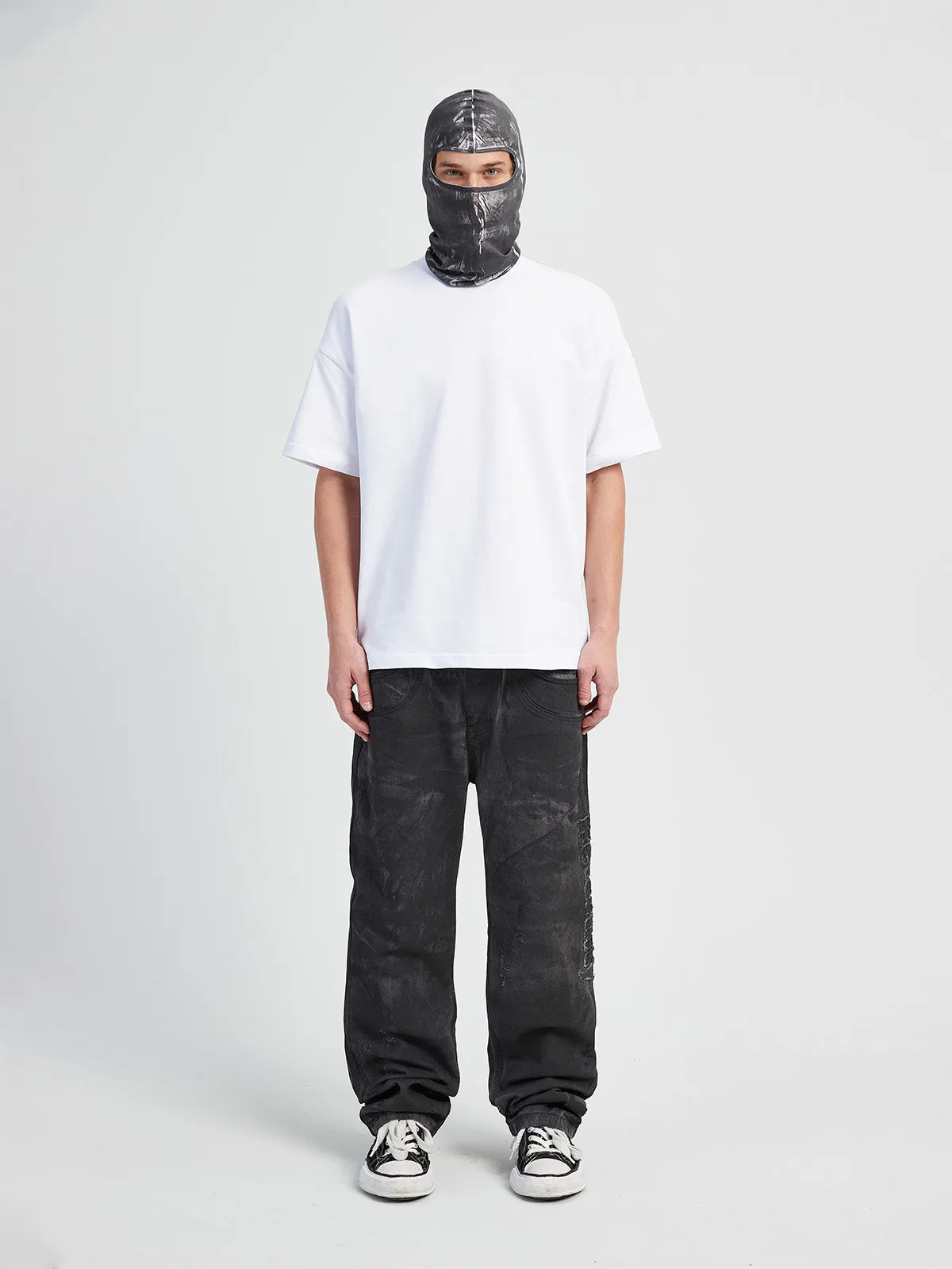 ERA BALACLAVA - WHITE PAINTED BLACK