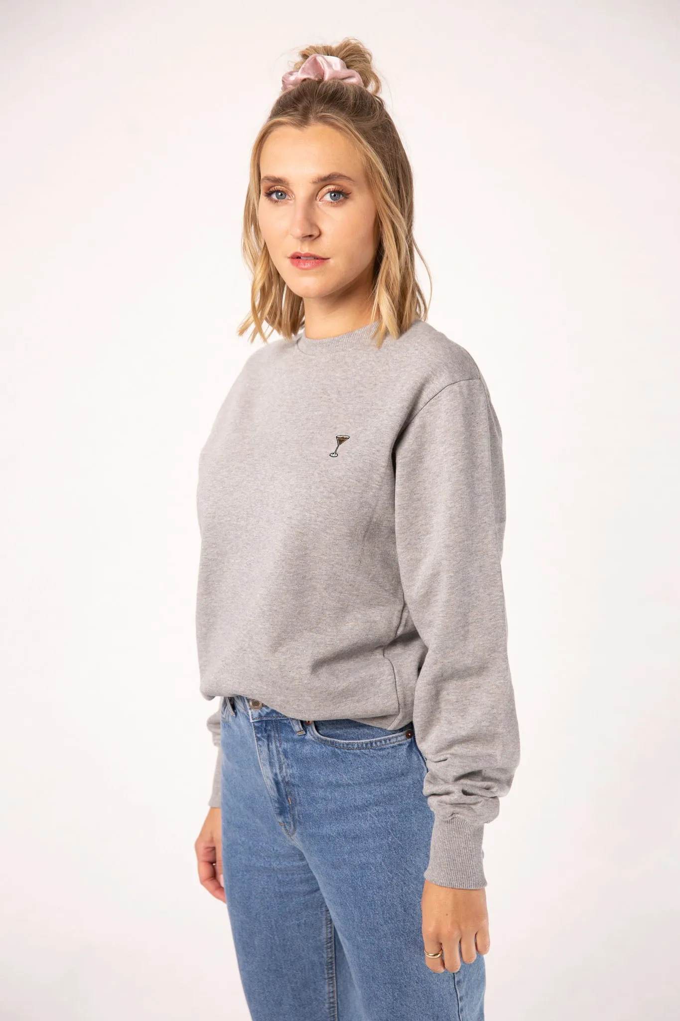 Espresso Martini | Bestickter Bio-Baumwoll Frauen Pullover