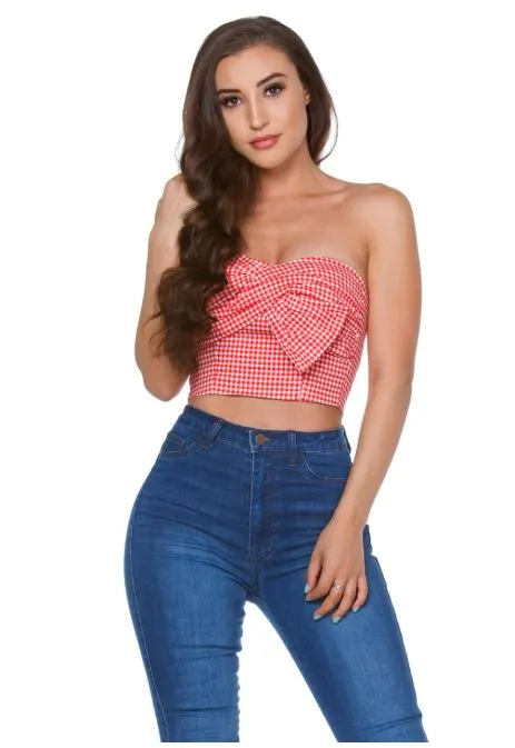 Gingham Crop Top