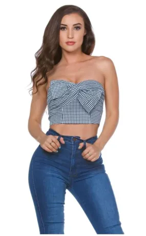 Gingham Crop Top