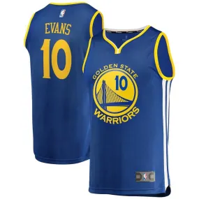 Golden State Warriors Jacob Evans Fanatics Branded Replica Fast Break Icon Jersey Mens - Blue | Ireland D8944S9