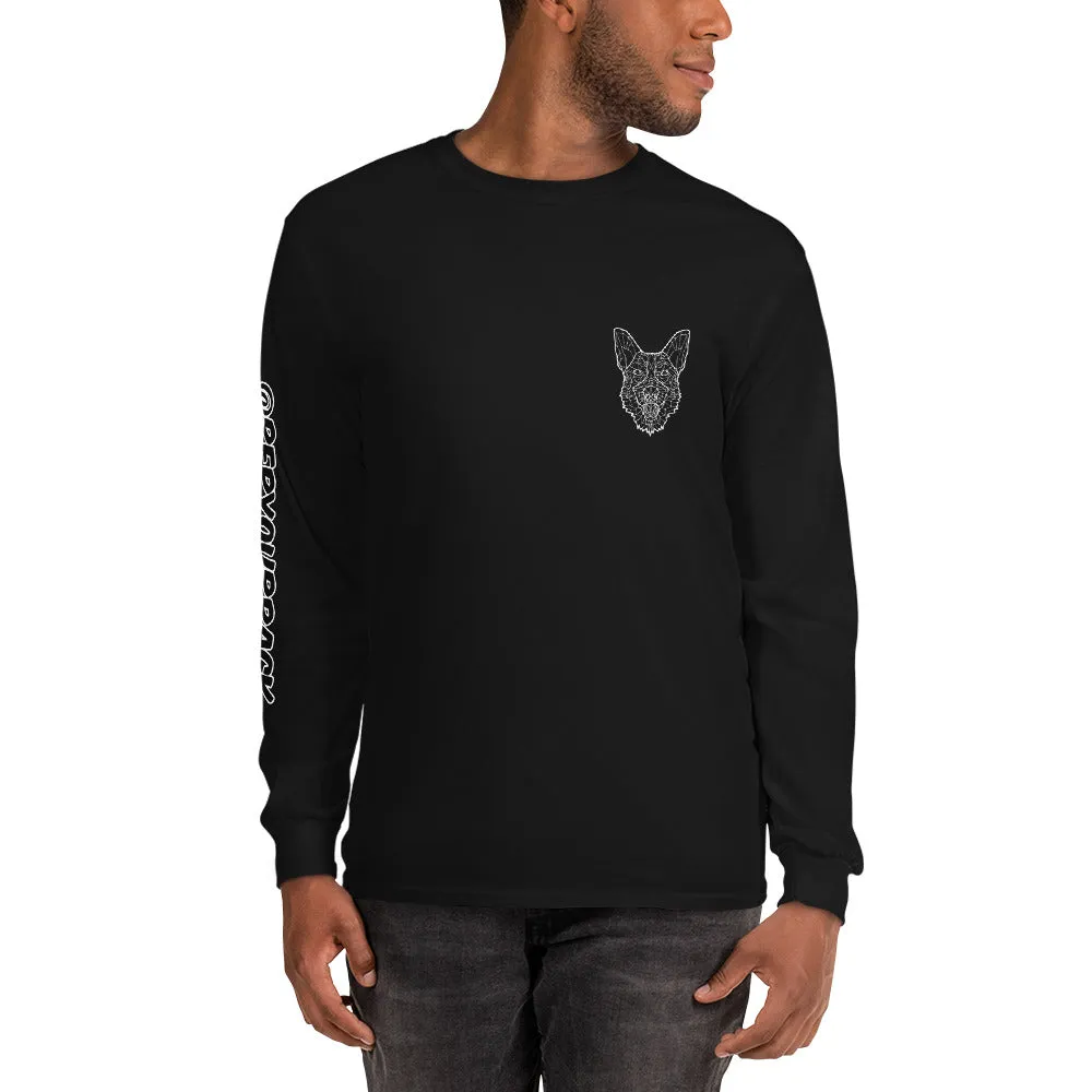 GSD White Unisex Long Sleeve Shirt