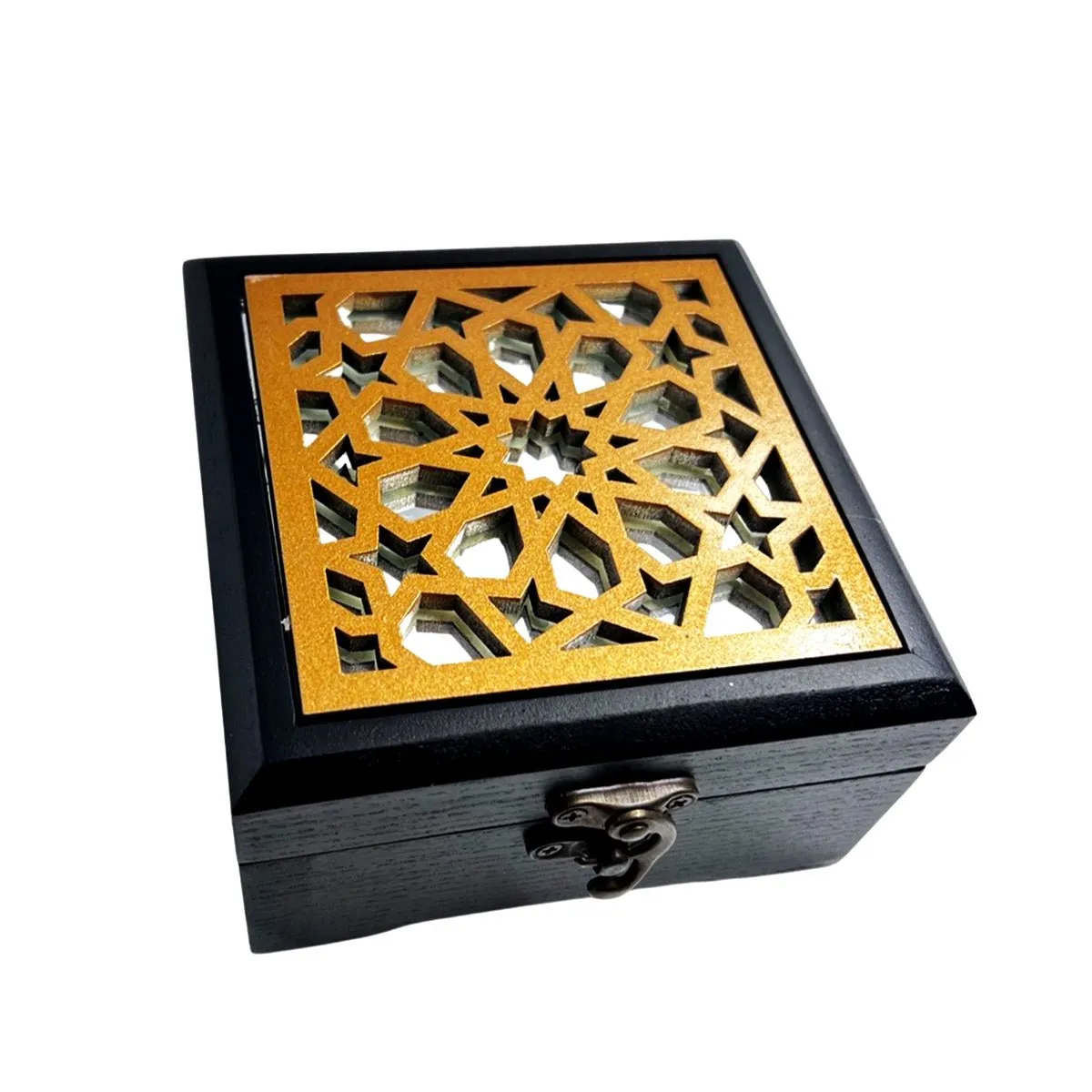 Handcrafted Solid Wooden Arabian Pattern Box