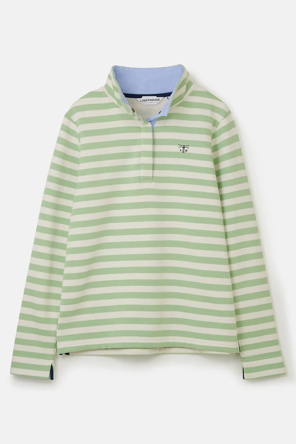 Haven Jersey - Soft Green Stripe