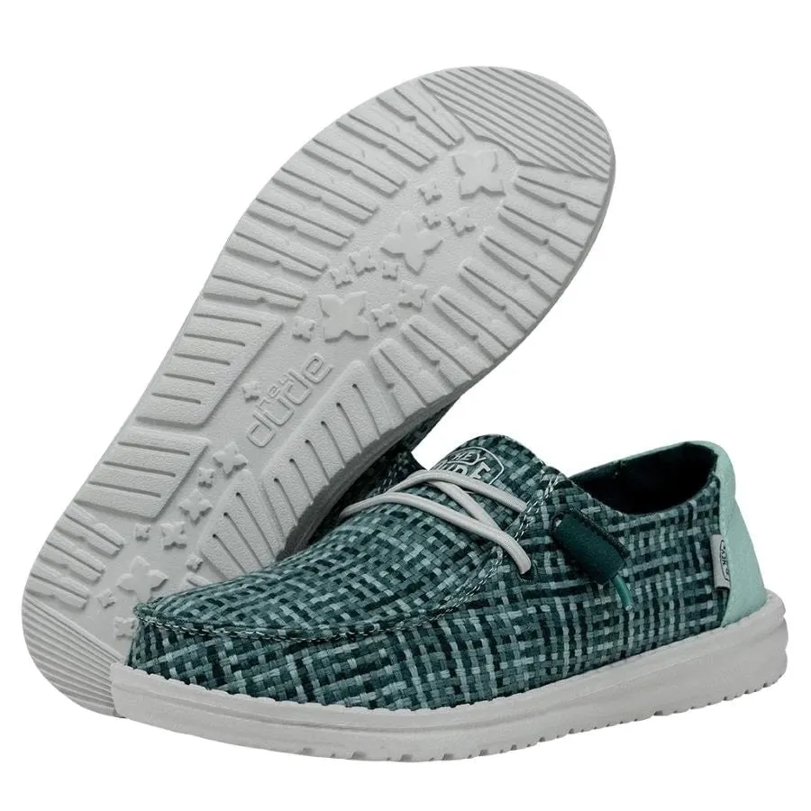 'Hey Dude' Women's Wendy Crosshatch - Jade