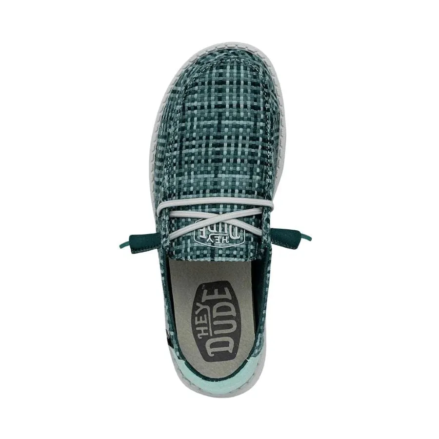 'Hey Dude' Women's Wendy Crosshatch - Jade