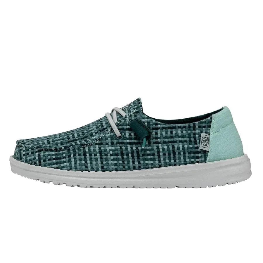 'Hey Dude' Women's Wendy Crosshatch - Jade