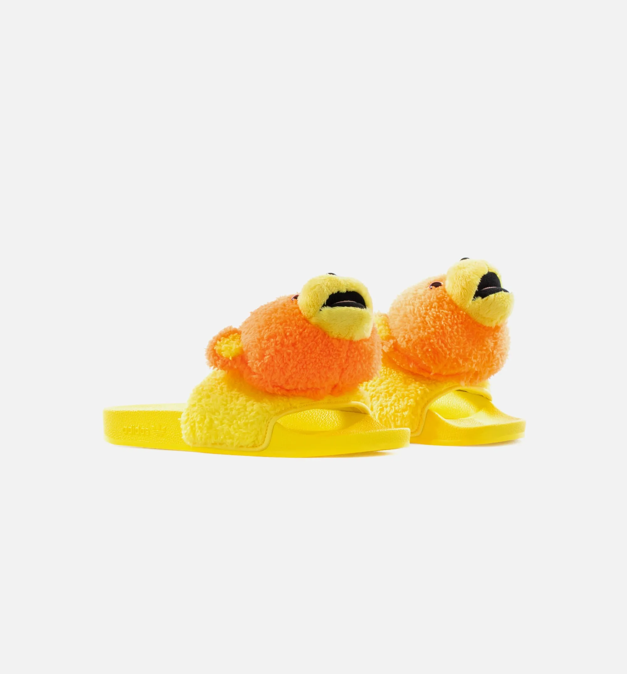 Jeremy Scott Teddy Adilette Mens Sandal - Orange/Yellow